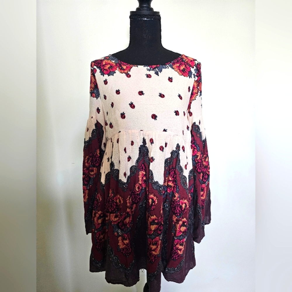 Free People Floral Casual Dress Size Small